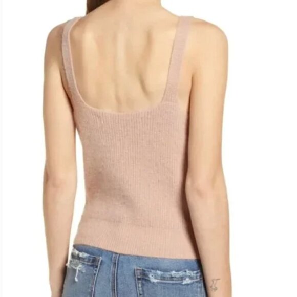 Code X Mode Blush Angora blend Sleeveless Sweater - Picture 2 of 6